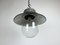 Industrial Green Enamel and Cast Iron Pendant Light, 1960s 8