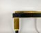 Vintage Black Glass & Brass Coffee Table, France, Image 7