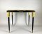 Vintage Black Glass & Brass Coffee Table, France, Image 2