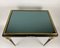 Vintage Black Glass & Brass Coffee Table, France, Image 3
