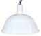 Industrial White Enamel Pendant Lamp from Emax, 1960s, Image 1