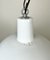 Lámpara colgante industrial de esmalte blanco de Emax, años 60, Imagen 4