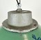 Industrial Green Enamel and Cast Iron Pendant Light, 1960s 8