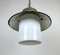 Industrial Green Enamel and Cast Iron Pendant Light, 1960s 5