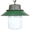 Industrial Green Enamel and Cast Iron Pendant Light, 1960s 1