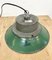 Industrial Green Enamel and Cast Iron Pendant Light, 1960s 12