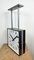 Large Industrial Square Double Sided Factory Ceiling Clock from Pragotron, 1970s, Image 10