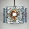 Mid-Century Ice Murano Glass Chandelier attributed to Toni Zuccheri for Mazzega, Italy, 1970s, Image 11