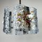 Mid-Century Ice Murano Glass Chandelier attributed to Toni Zuccheri for Mazzega, Italy, 1970s 1