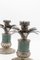 Italian Silver and Green Alpi Marble Candelabra, 1960s, Set of 2 9