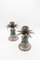 Italian Silver and Green Alpi Marble Candelabra, 1960s, Set of 2 8