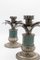 Italian Silver and Green Alpi Marble Candelabra, 1960s, Set of 2 2