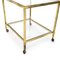 Console and Trolley in Brass and Glass, 1950s, Set of 2 9