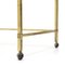 Console and Trolley in Brass and Glass, 1950s, Set of 2 11