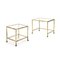 Console and Trolley in Brass and Glass, 1950s, Set of 2 4
