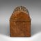 Victorian English Domed Top Caddy Keepsake Box in Burr Walnut & Brass, Image 4