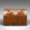 Englische viktorianische Caddy-Andenkenbox mit gewölbter Oberseite aus Wurzelholz & Messing 7