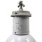 Vintage Industrial British Gray Enamel Pedant Light, 1950s, Image 2