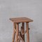 Mid-Century Wooden Sculpture Pedestal Bar Stool in the style of Adirondack 4