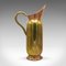 Victorian English Tall Pouring Jug Stem Vase in Brass, Copper, Ewer, 1890s 2