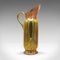 Victorian English Tall Pouring Jug Stem Vase in Brass, Copper, Ewer, 1890s 1