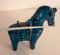 Italienische Blue Horse Figur von Bitossi, 1960er 3