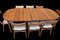 Danish Oval Dining Table in Teak, 1960s, Set of 2 17