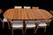 Danish Oval Dining Table in Teak, 1960s, Set of 2 7