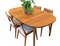 Danish Oval Dining Table in Teak, 1960s, Set of 2, Image 8