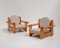 Italian Pine Lounge Chairs, 1970s, Set of 2, Image 1
