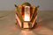 Brutalistische Italienische Tischlampe aus Metall & Gehämmertem Muranoglas von Longobard, 1980er 11
