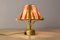 Italian Brutalist Table Lamp in Metal and Hammered Murano by Longobard, 1980s 1