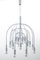 Large Chrome Chandelier by Gaetano Sciolari for SA Boulanger, 1960s, Image 1