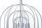 Lámpara de araña grande de cromo de Gaetano Sciolari para SA Boulanger, años 60, Imagen 4