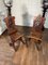 Antique Continental Walnut Hall Chairs, 1800s, Set of 2 4