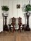 Antique Continental Walnut Hall Chairs, 1800s, Set of 2 3