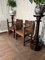 Antique Oak Hall Chairs, 1900s, Set of 2 5