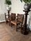 Antique Oak Hall Chairs, 1900s, Set of 2, Image 5