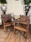 Antique Oak Hall Chairs, 1900s, Set of 2 2