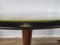 Ovaler Tisch aus Mahagoni & Glas, 1950er 17