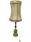 Vintage Brass Lamp with Lampshade, Image 2