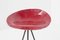 Red Stool in French Resin by Jean Raymond Picard, 1955, Image 6