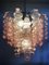 Vintage Chandelier with Pink Glasses Tube from Venini, 1985, Image 13