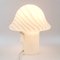 Große deutsche Mushroom Tischlampe aus gestreiftem Glas von Peill & Putzler, 1970er 6