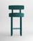 Collector Moca Bar Chair in Boucle Ocean Blue by Studio Rig, Image 1
