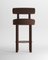 Collector Moca Bar Chair in Boucle Dark Brown by Studio Rig 1