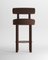 Collector Moca Bar Chair in Boucle Dark Brown by Studio Rig, Image 1