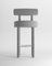 Collector Moca Bar Chair in Boucle Light Grey by Studio Rig 1