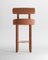 Collector Moca Bar Chair in Boucle Burnt Orange by Studio Rig 1