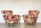Armchairs with Rubelli Fabric, 1940s, Set of 2 1